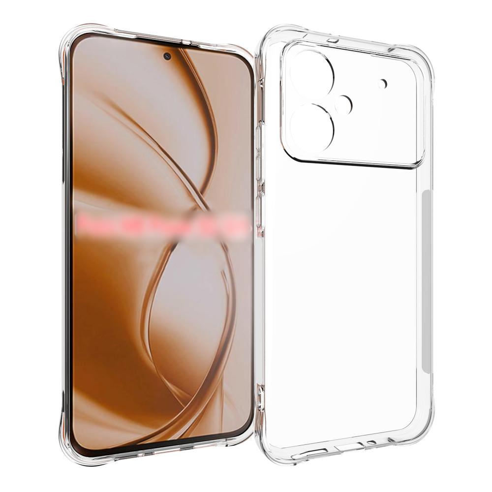 For Xiaomi Poco M8 Power 5G Shockproof Non-slip Thickening TPU Phone Case(Transparent) - Shopkiz.com