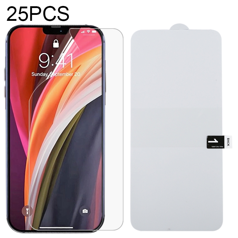 For iPhone 12 Pro Max 25 PCS Full Screen Protector Explosion-proof Hydrogel Film - Shopkiz.com