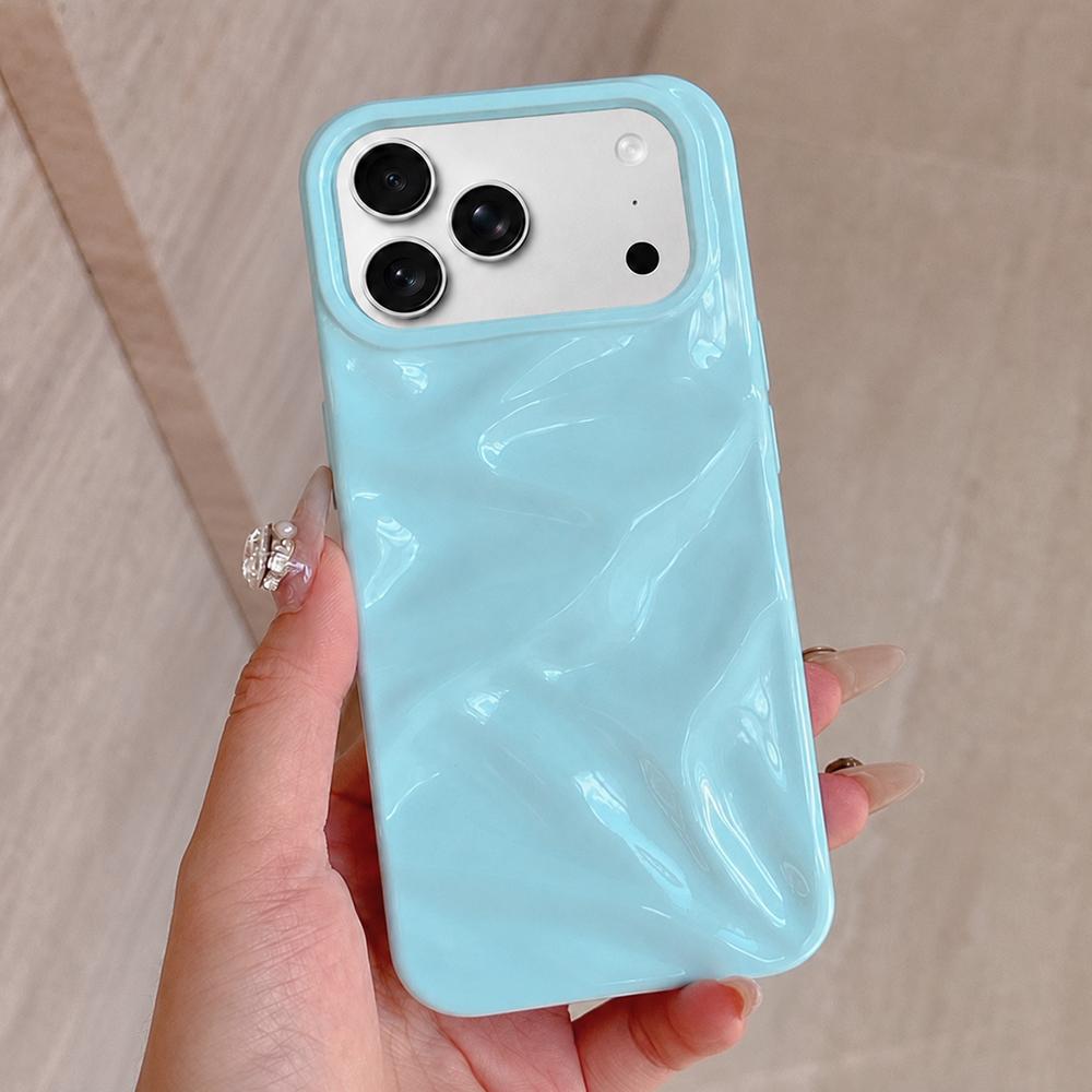 For iPhone 18 Pro Water Ripple Electroplating Paint TPU Phone Case(Sky Blue) - Shopkiz.com