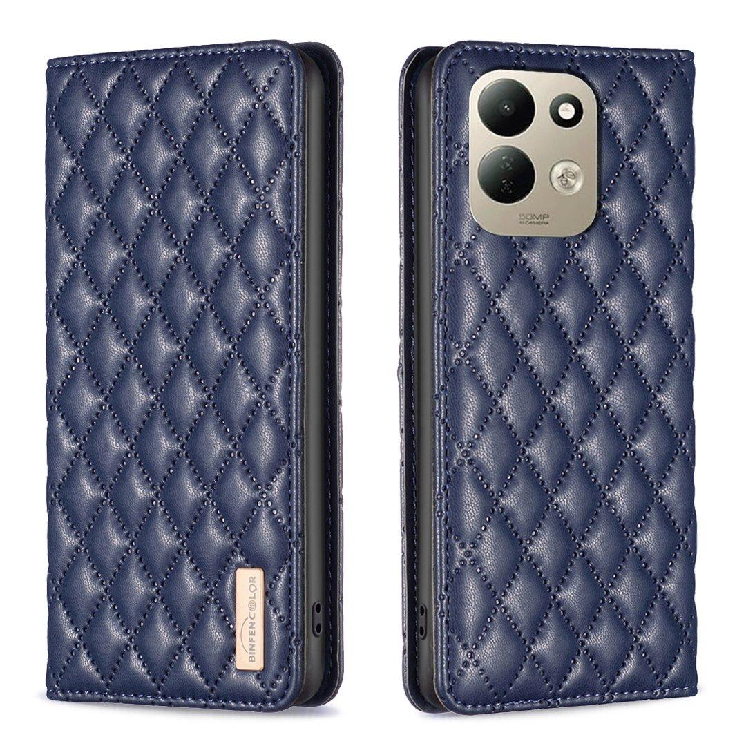 For Redmi 17 4G / 5G Global 170mm Diamond Lattice Magnetic Leather Flip Phone Case(Blue) - Shopkiz.com