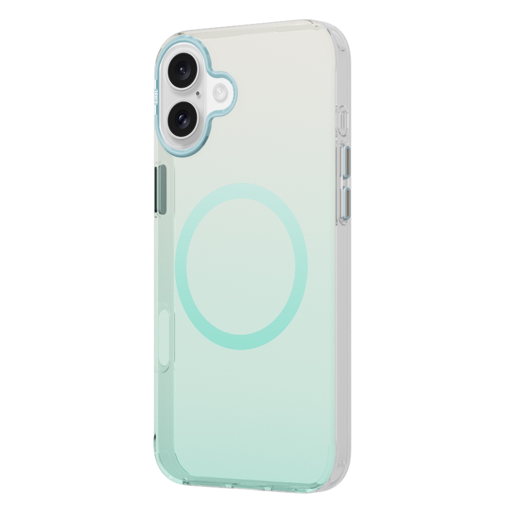 For iPhone 16 Plus TGVIS Grace Series MagSafe Magnetic Phone Case(Blue) - Shopkiz.com