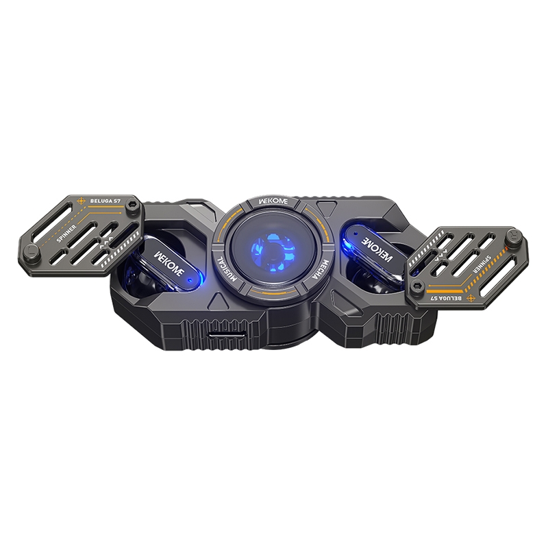 WEKOME Beluga S7 Fidget Spinner Wireless Bluetooth Earbuds(Tarnish) - Shopkiz.com