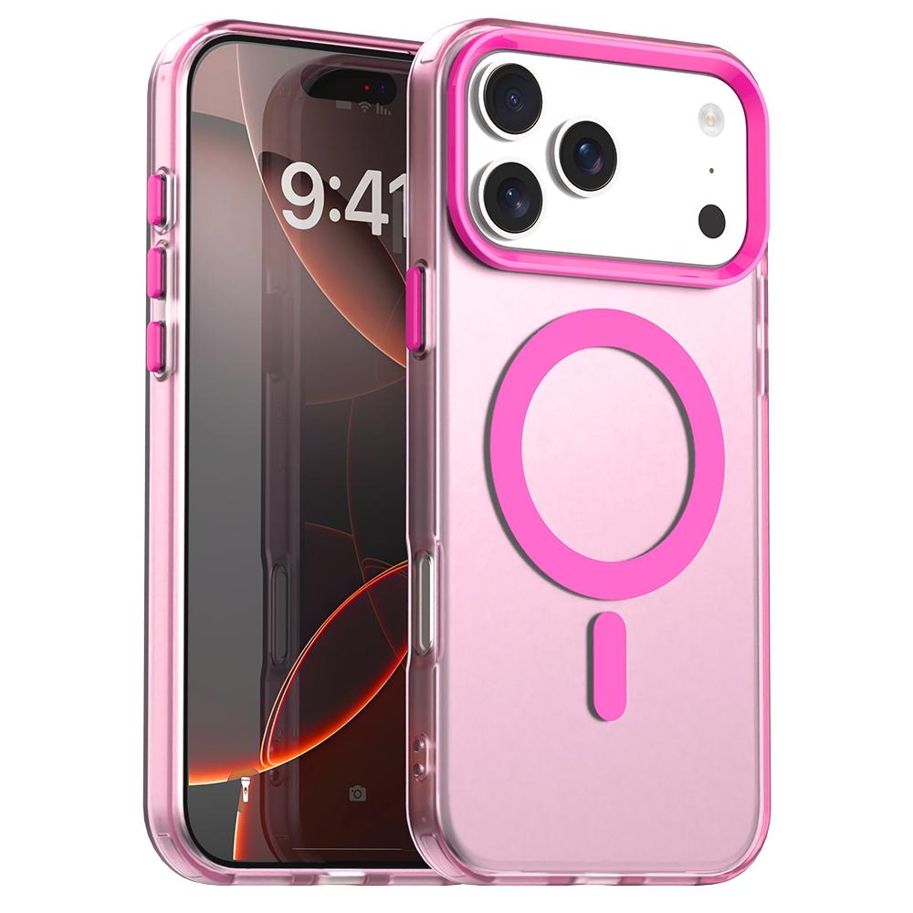 For iPhone 18 Pro Candy Magsafe PC Hybrid TPU Phone Case(Red) - Shopkiz.com