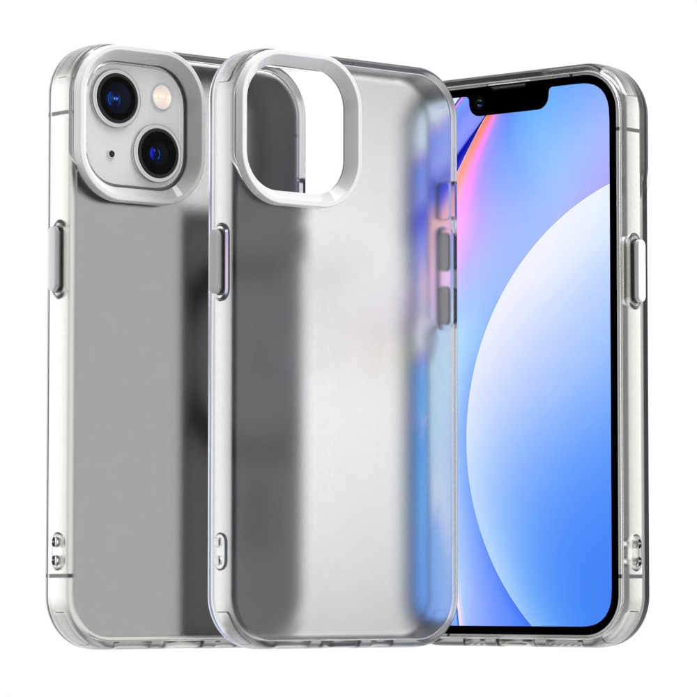 For iPhone 13 Candy PC Hybrid TPU Shockproof Phone Case(White) - Shopkiz.com
