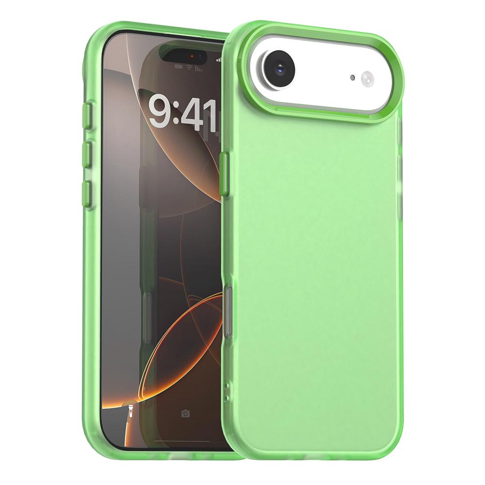 For iPhone 17 Air Candy PC Hybrid TPU Shockproof Phone Case(Green) - Shopkiz.com
