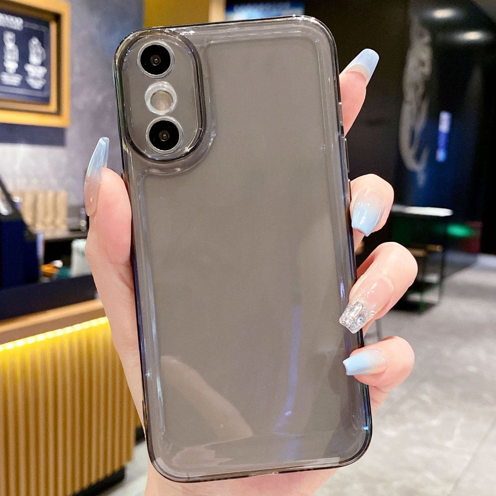 For iPhone X / XS Space TPU Shockproof Phone Case(Black) - Shopkiz.com