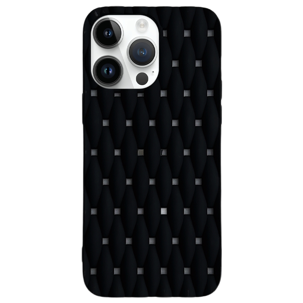 For iPhone 12 Pro Max Weave Cooling Solid Color TPU Phone Case(Black) - Shopkiz.com
