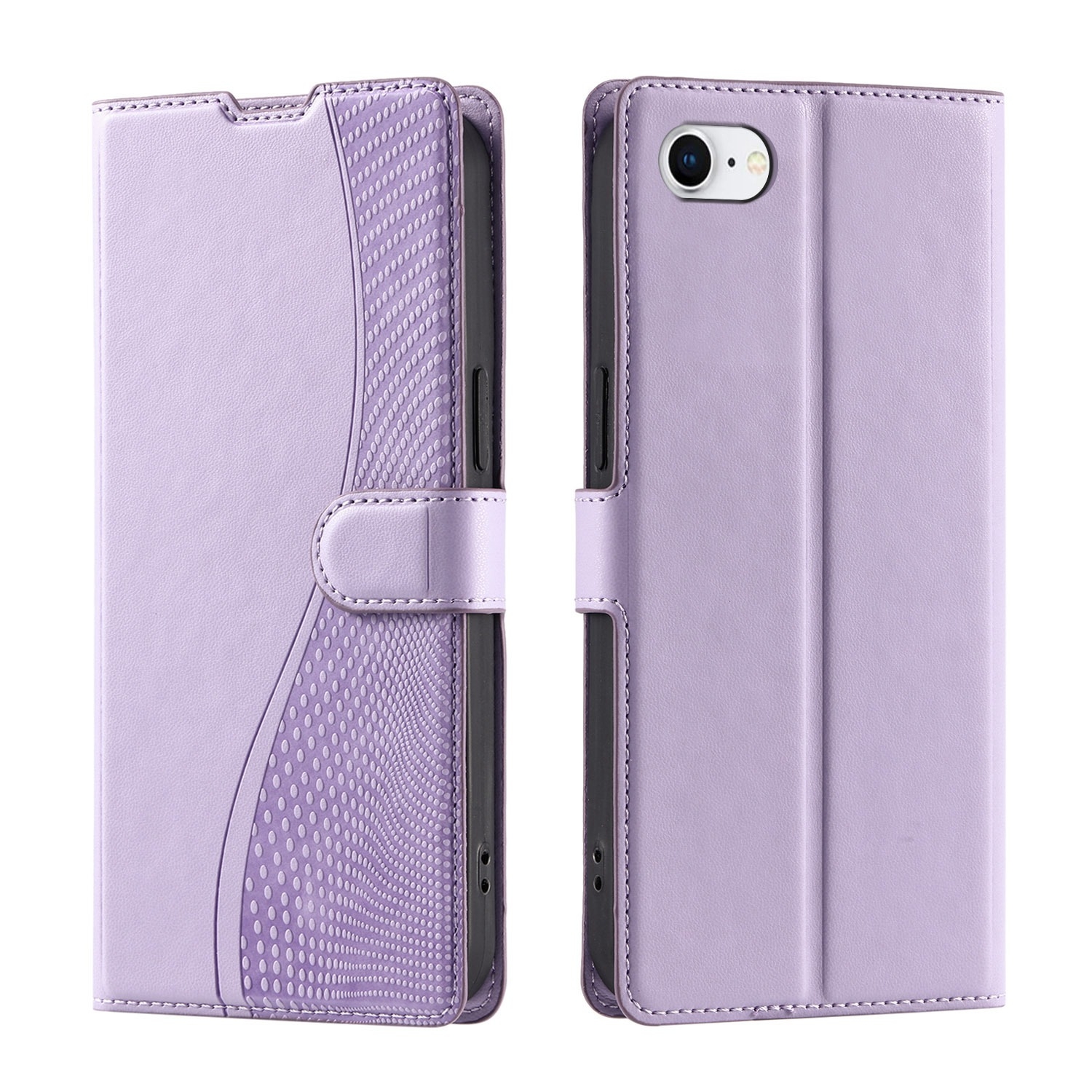 For iPhone 7 / 8 / SE 2022 Voltage Ultra-thin Dot Leather Phone Case(Purple) - Shopkiz.com