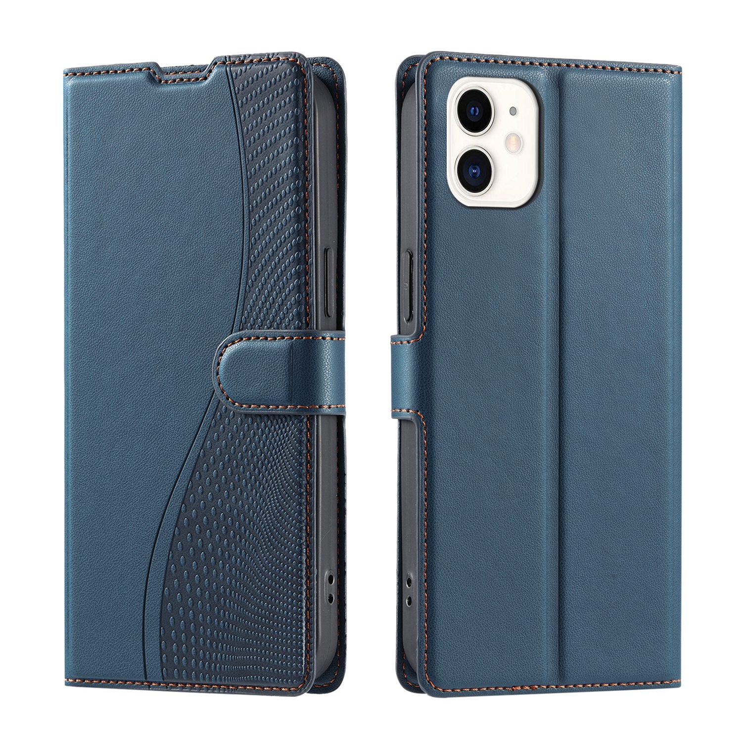For iPhone 11 Voltage Ultra-thin Dot Leather Phone Case(Blue) - Shopkiz.com