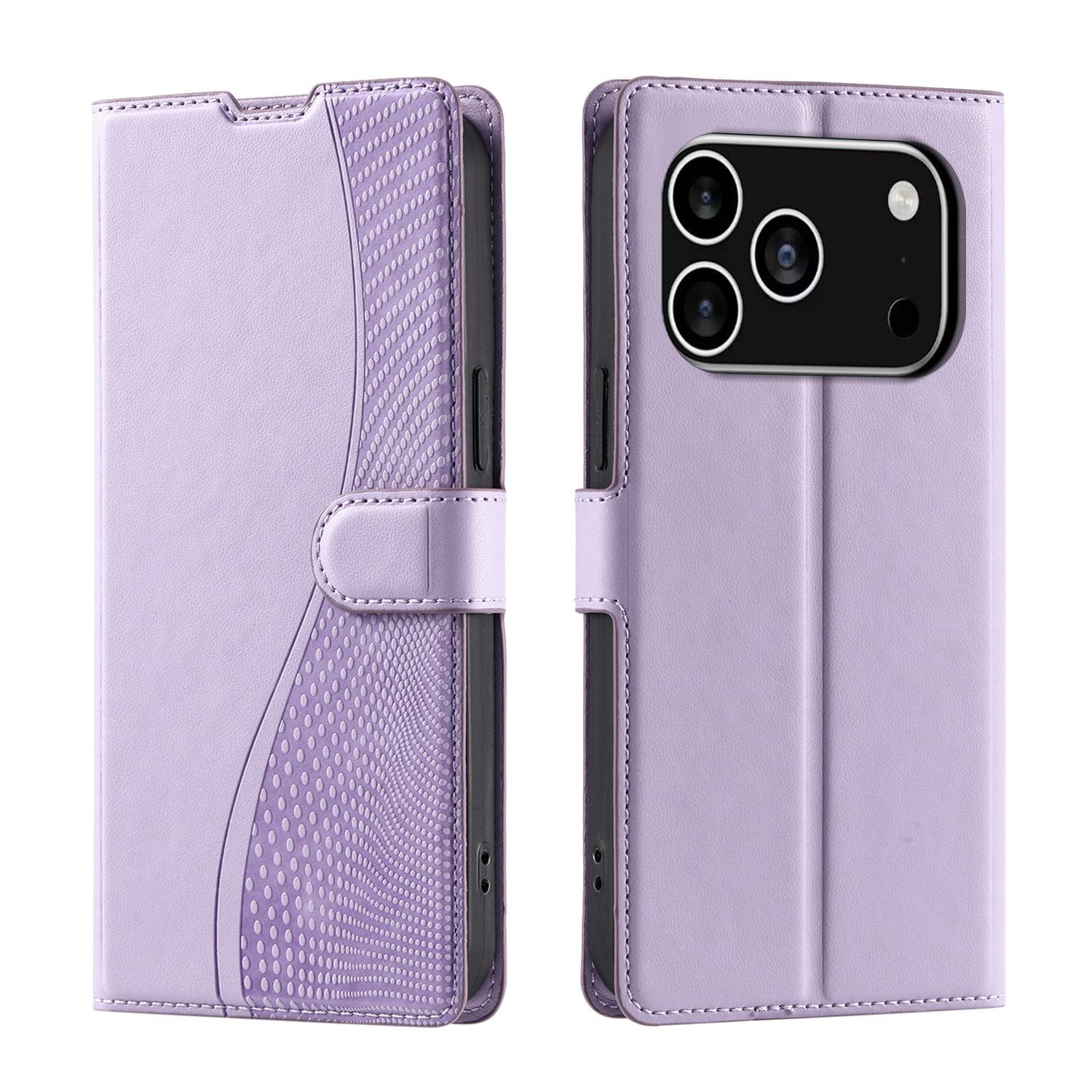 For iPhone 18 Pro Voltage Ultra-thin Dot Leather Phone Case(Purple) - Shopkiz.com