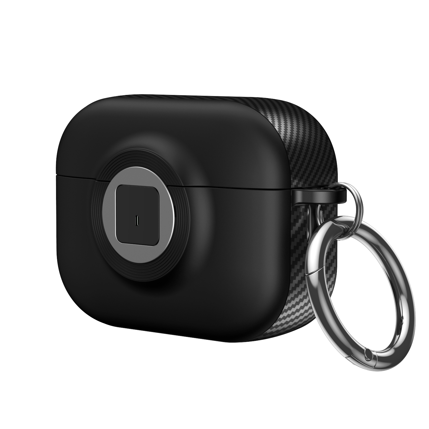 For AirPods 3 Camera Series PC + TPU Headset Shockproof Carbon Fibre Case(Black) - Shopkiz.com