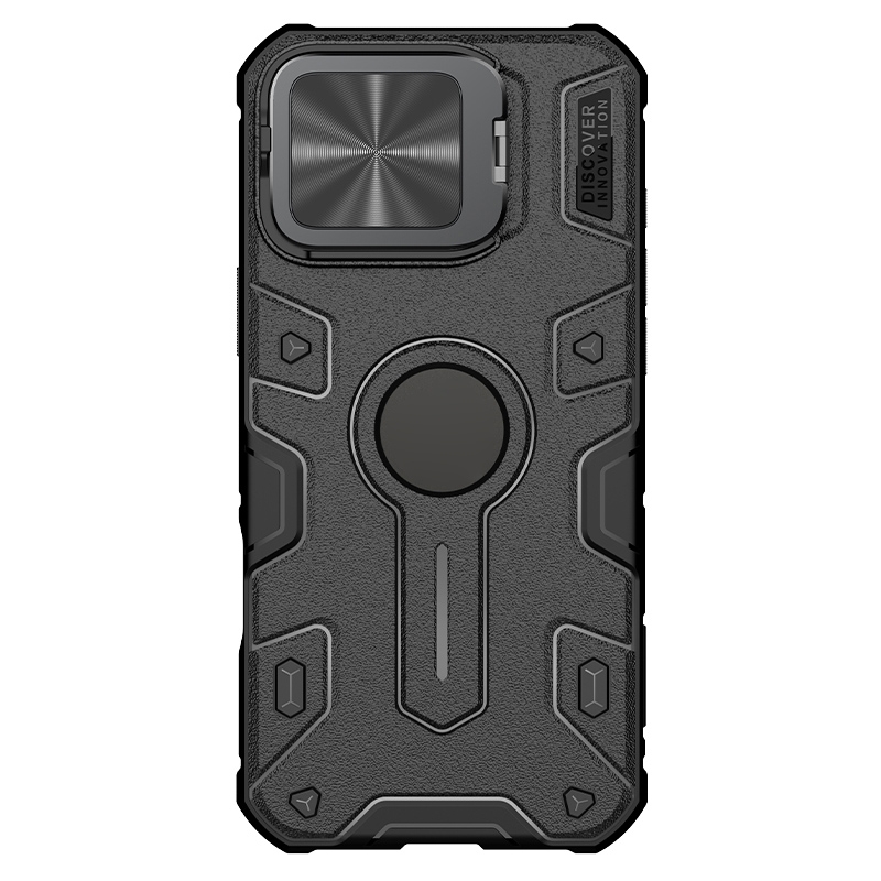 For iPhone 16 Pro Max NILLKIN Black Rhino Prop MagSafe Magnetic PC Phone Case(Black) - Shopkiz.com