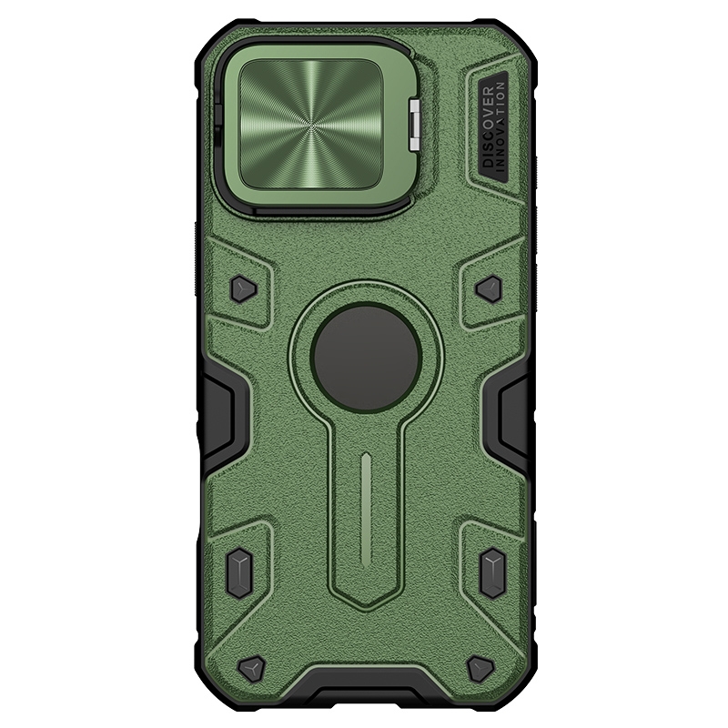 For iPhone 16 Pro Max NILLKIN Black Rhino Prop MagSafe Magnetic PC Phone Case(Green) - Shopkiz.com