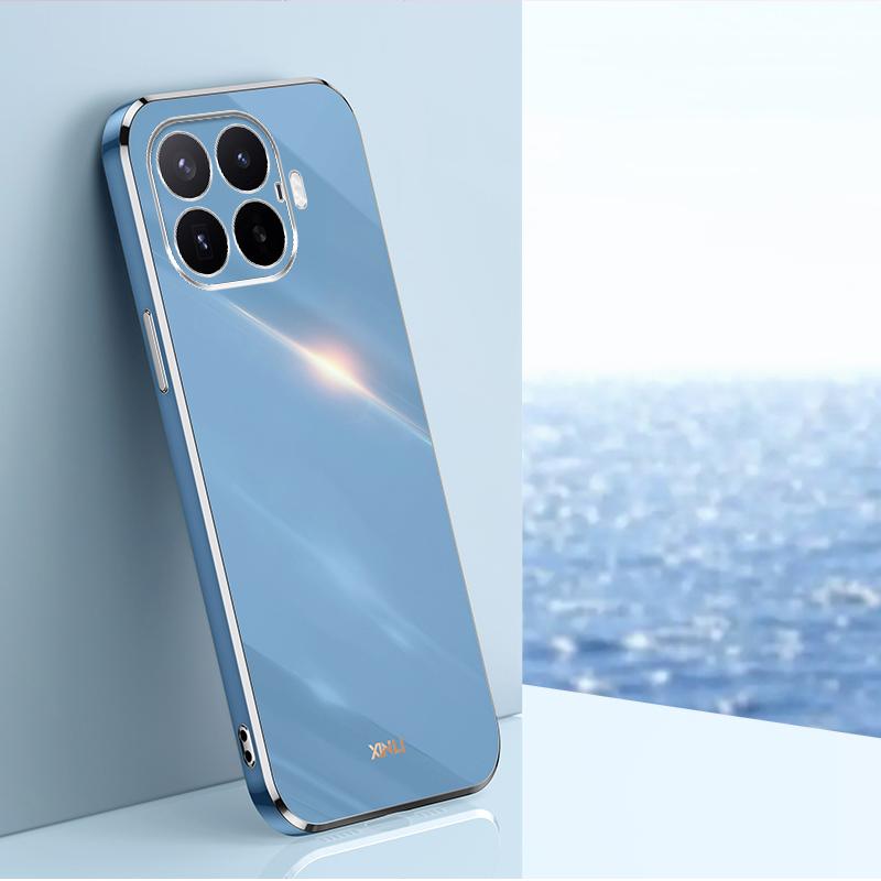 For Xiaomi 17T 5G XINLI Straight Edge 6D Electroplate TPU Phone Case(Celestial Blue) - Shopkiz.com