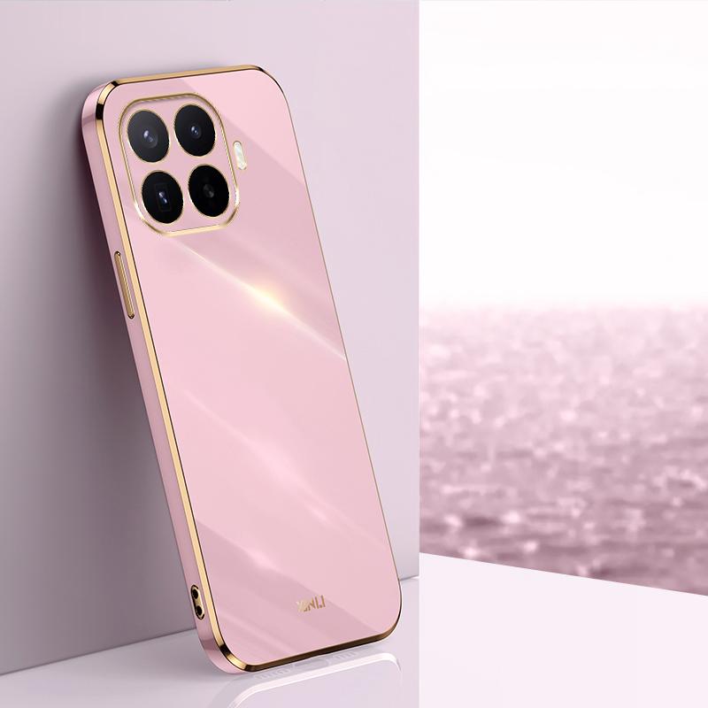 For Xiaomi 17T Pro 5G XINLI Straight Edge 6D Electroplate TPU Phone Case(Cherry Purple) - Shopkiz.com