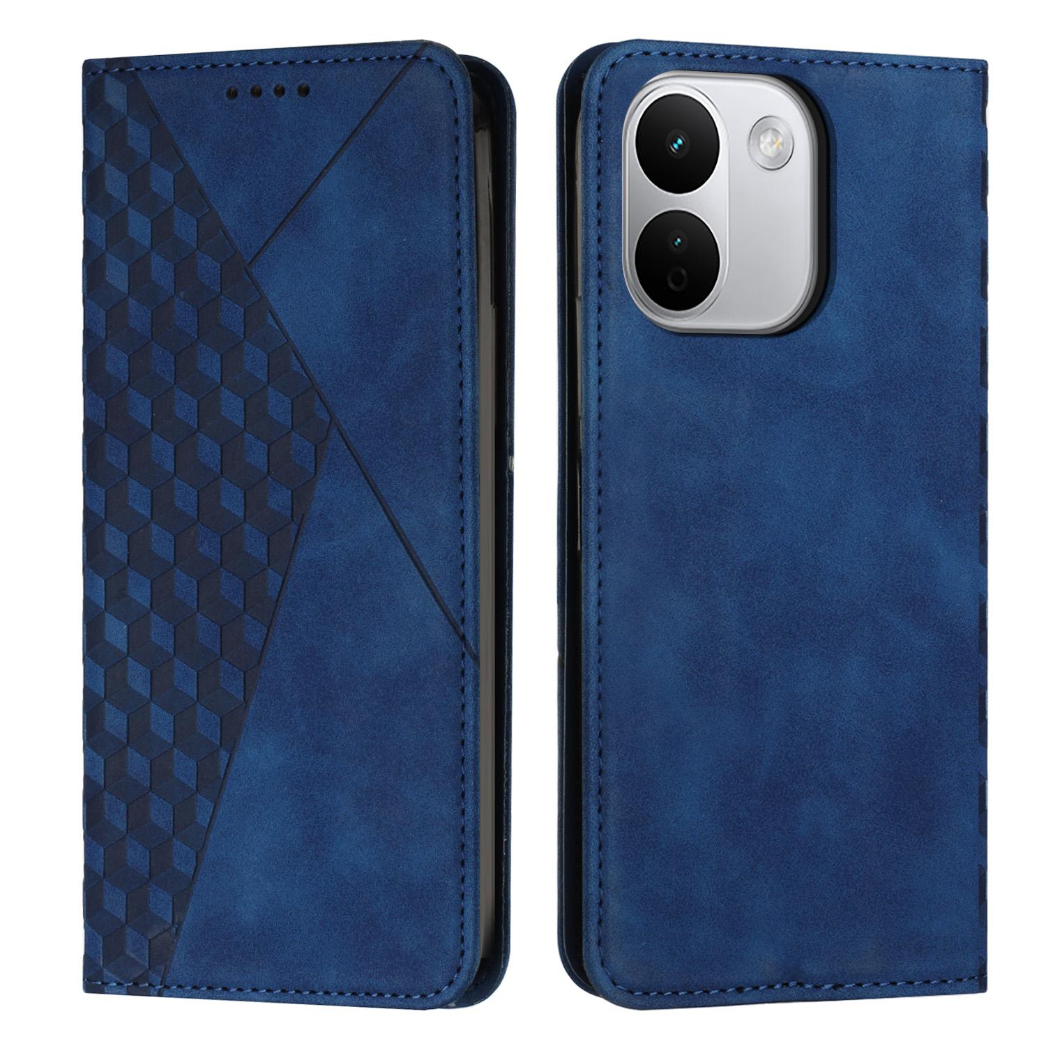 For Redmi Note 17 Pro+ 5G Global 163mm Diamond Splicing Skin Feel Magnetic Leather Phone Case(Blue) - Shopkiz.com