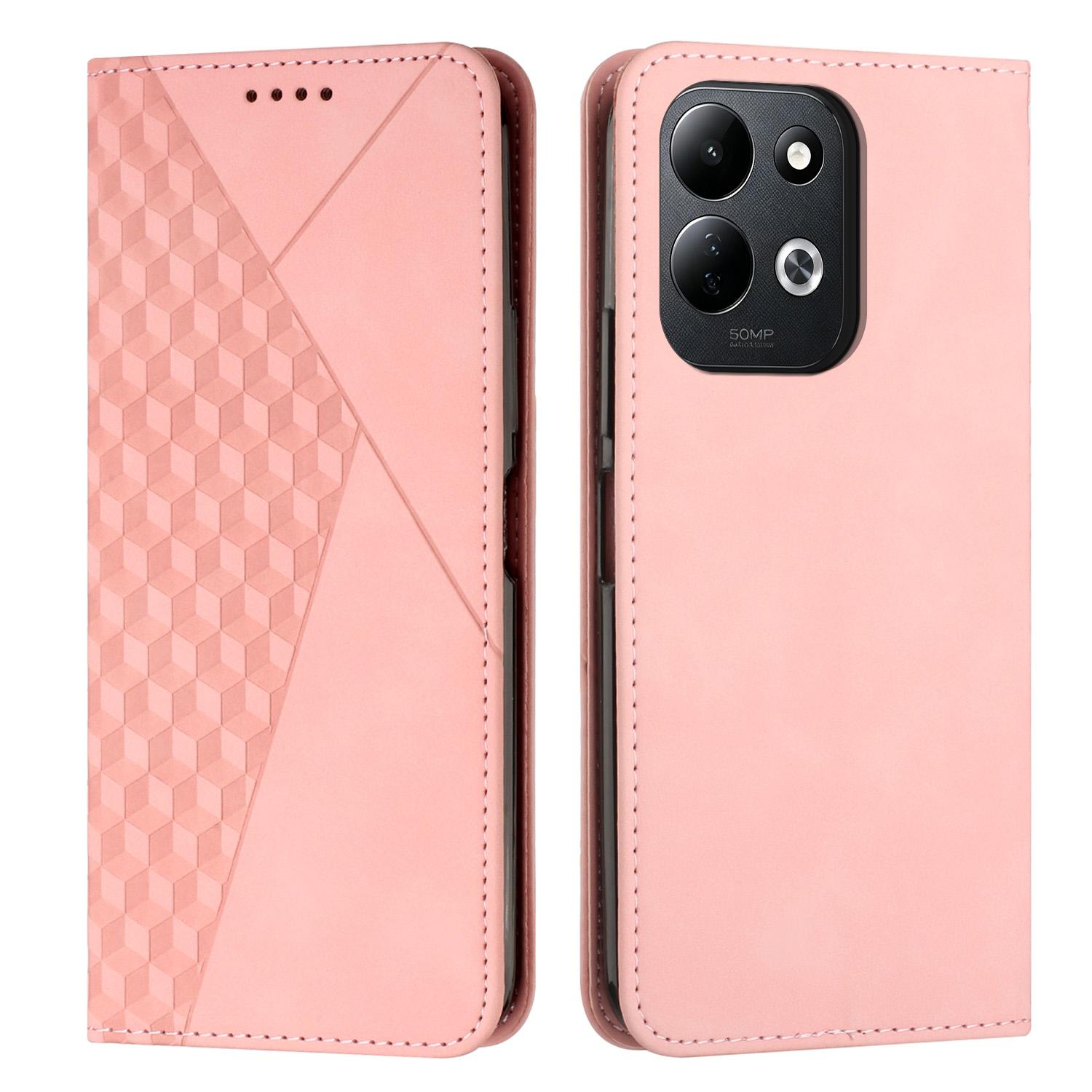 For Redmi 17 5G / 4G Global 170mm Diamond Splicing Skin Feel Magnetic Leather Phone Case(Rose Gold) - Shopkiz.com
