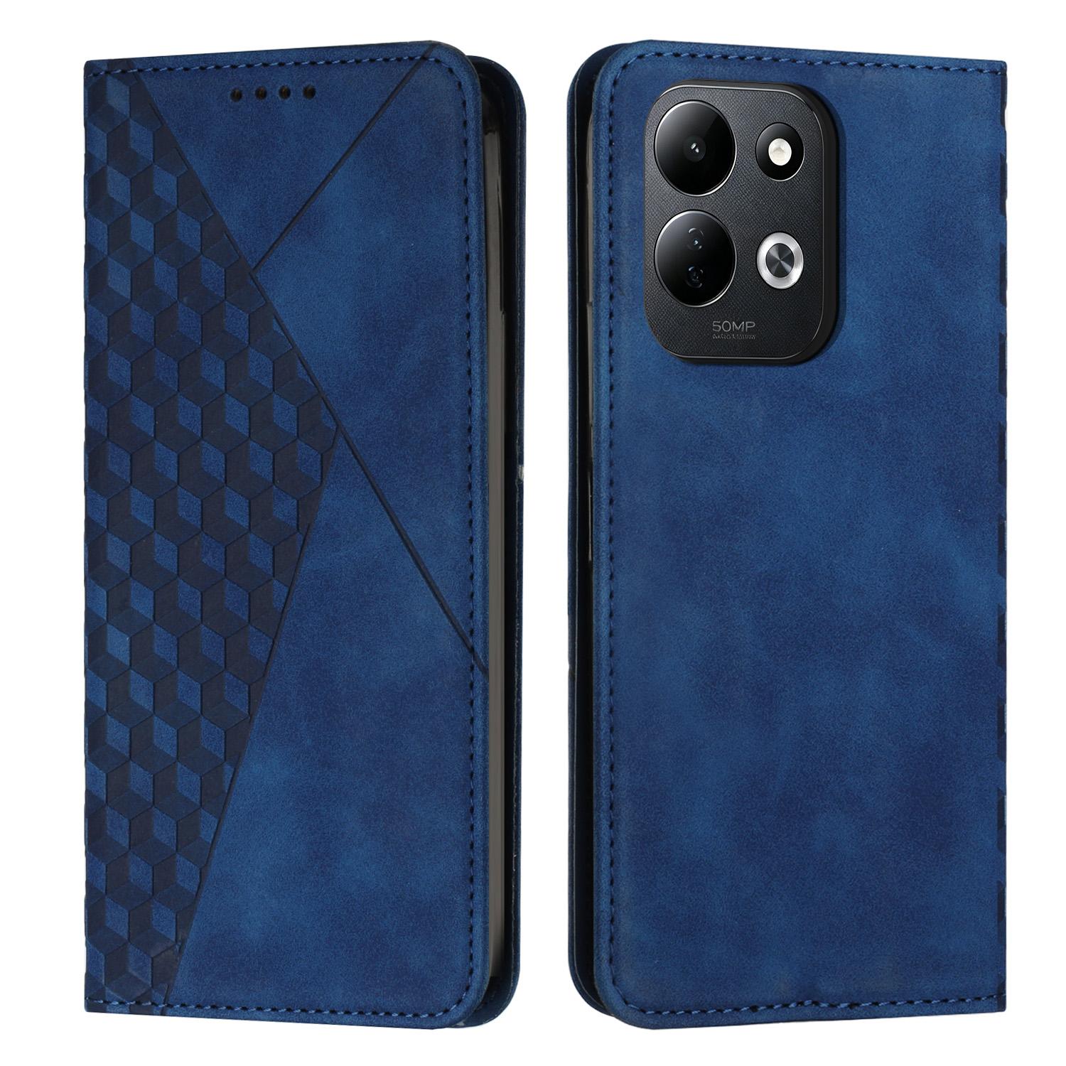 For Xiaomi Poco C95 Pro Diamond Splicing Skin Feel Magnetic Leather Phone Case(Blue) - Shopkiz.com