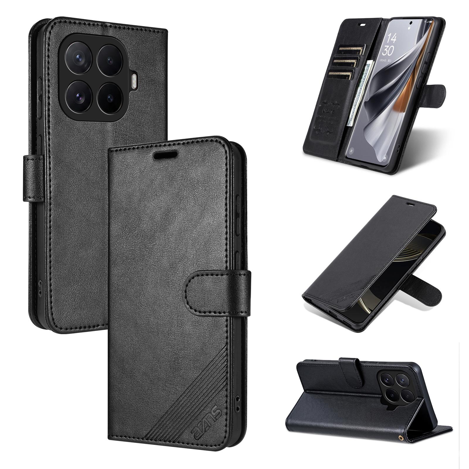 For Xiaomi 17T 5G AZNS Sheepskin Texture Flip Leather Phone Case(Black) - Shopkiz.com