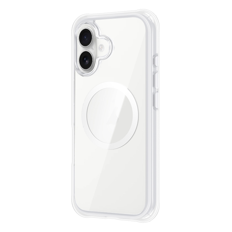 For iPhone 16 TGVIS Vigor Series MagSafe Full Body Airbag Design Phone Case(White) - Shopkiz.com
