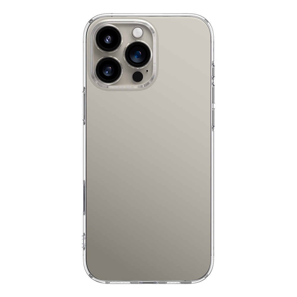 For iPhone 16 Pro Baseus Simple Series Phone Case with Lens Protector(Transparent) - Shopkiz.com