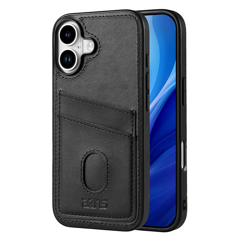 For iPhone 17 AZNS K1 Series Card Slot Business Phone Case(Black) - Shopkiz.com