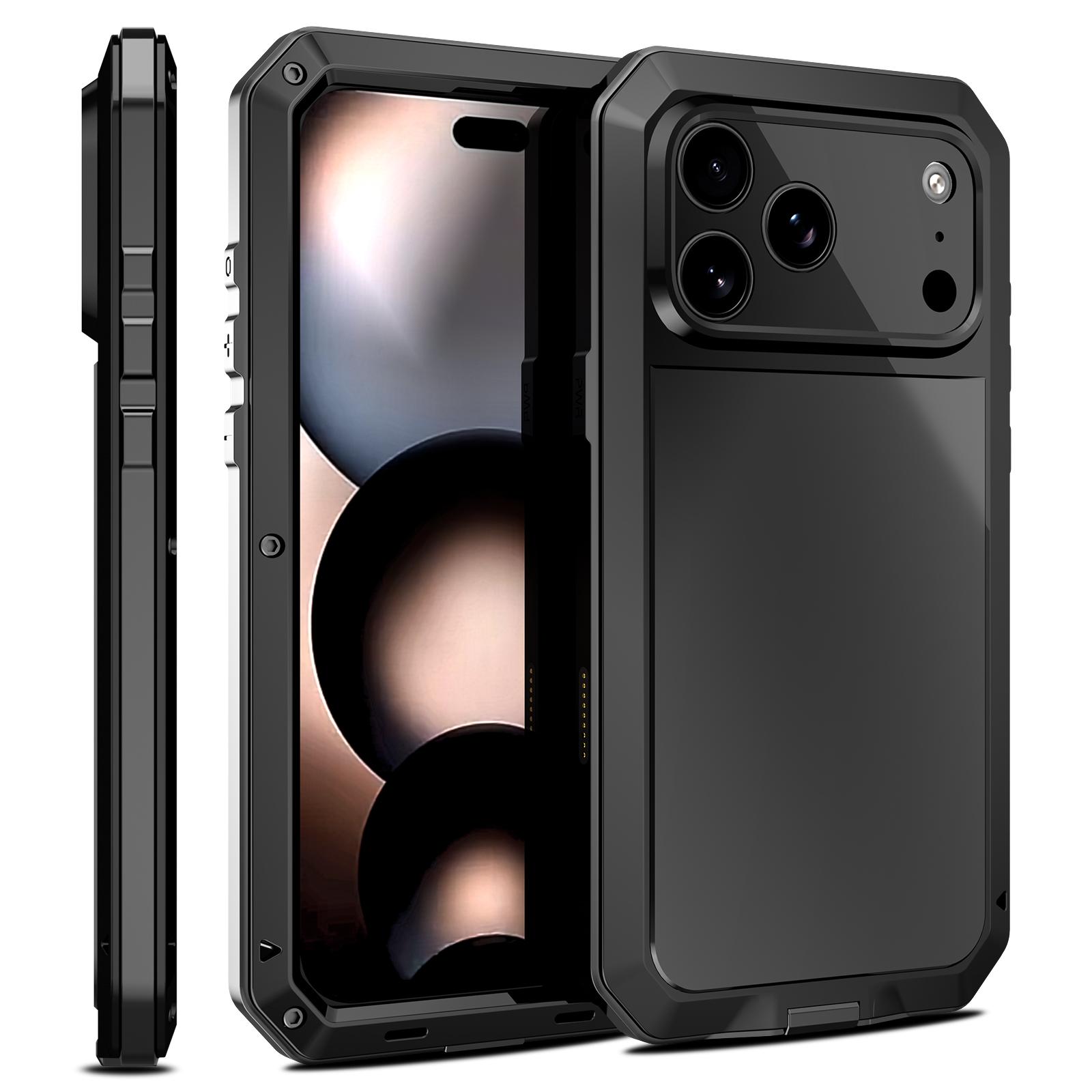For iPhone 17 Pro Shockproof IP54 Life Waterproof Phone Case(Black) - Shopkiz.com
