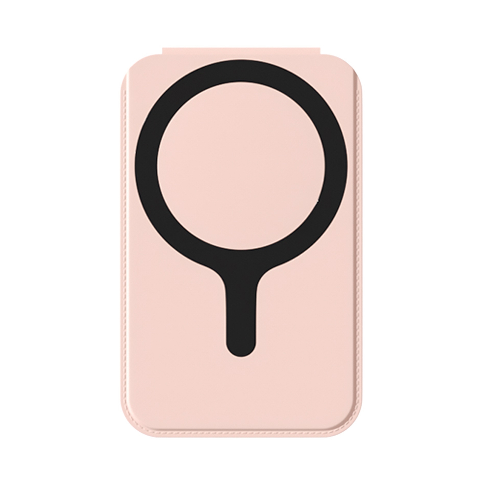 Magnetic Card Bag Phone Desktop Holder with Mirror(Light Pink) - Shopkiz.com