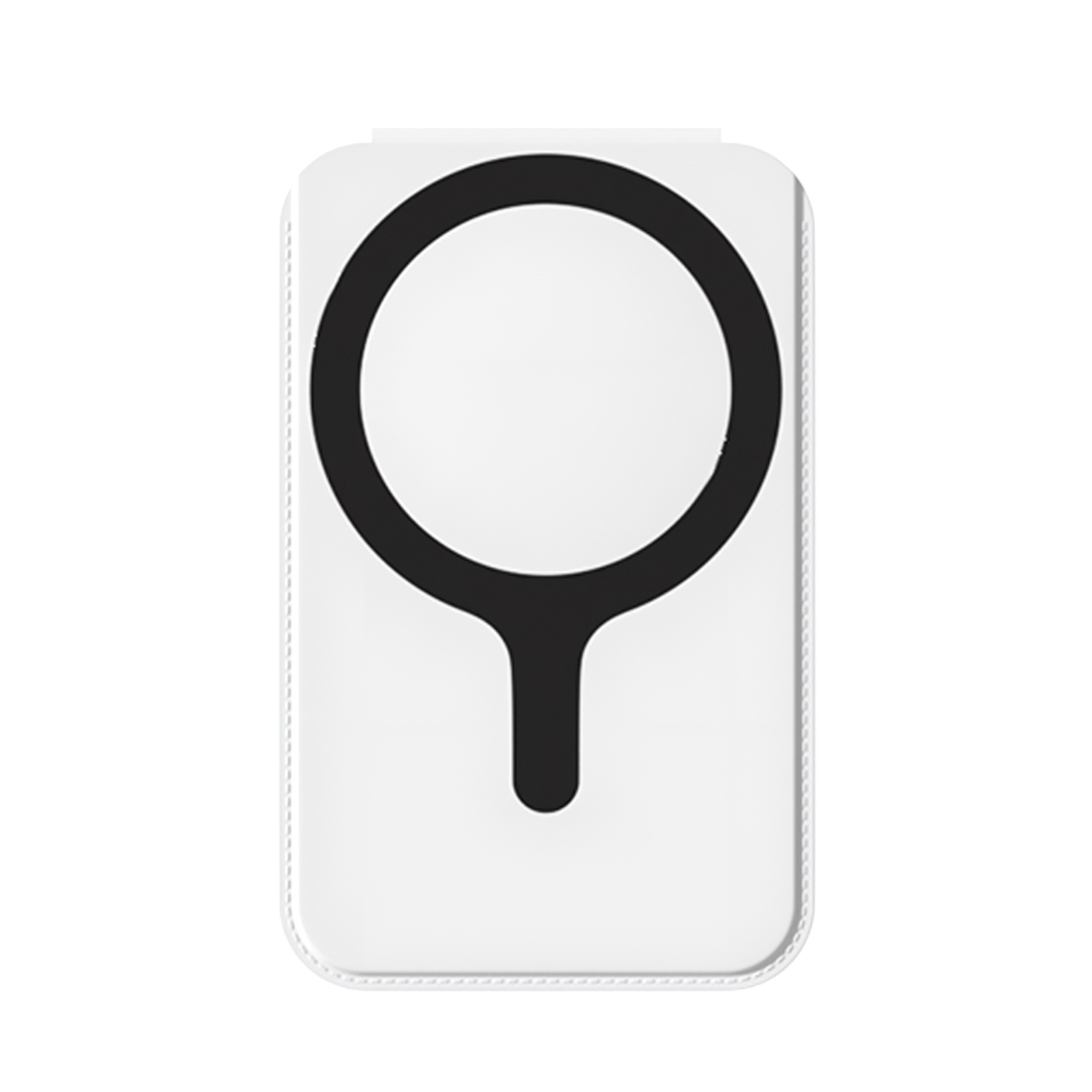 Magnetic Card Bag Phone Desktop Holder with Mirror(White) - Shopkiz.com