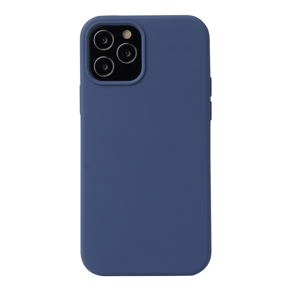 For iPhone 12 mini Solid Color Liquid Silicone Shockproof Protective Case(Diamond Blue) - Shopkiz.com