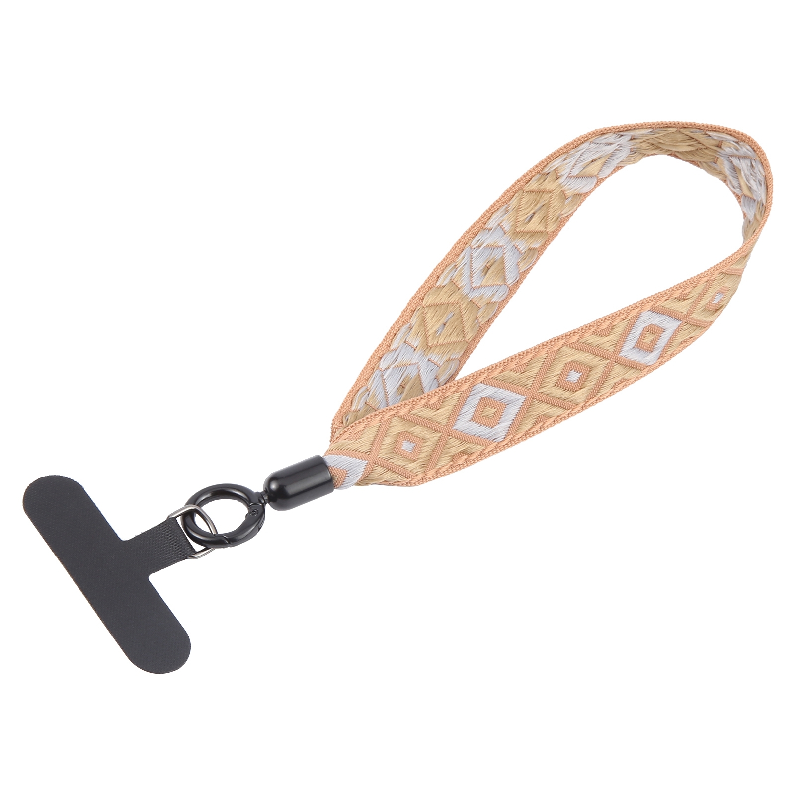 Retro Ethnic Style Mobile Phone Anti-lost Wrist Strap Lanyard Short Lanyard(Khaki) - Shopkiz.com