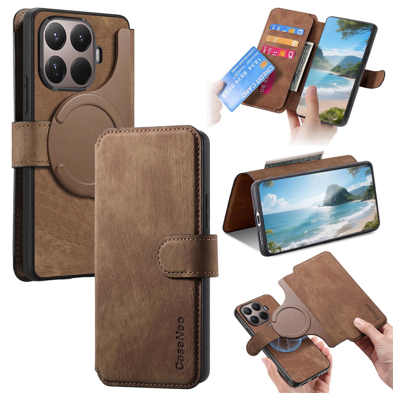 For Xiaomi 17T Pro 5G CaseNeo MagSafe RFID Anti-theft Retro Leather Phone Case(Brown) - Shopkiz.com