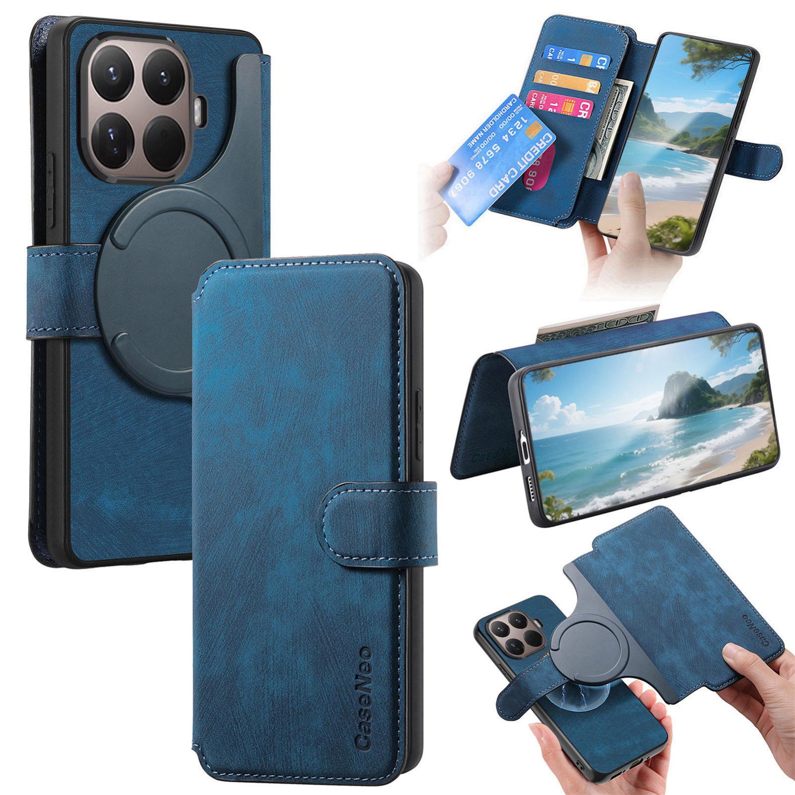 For Xiaomi 17T Pro 5G CaseNeo MagSafe RFID Anti-theft Retro Leather Phone Case(Blue) - Shopkiz.com