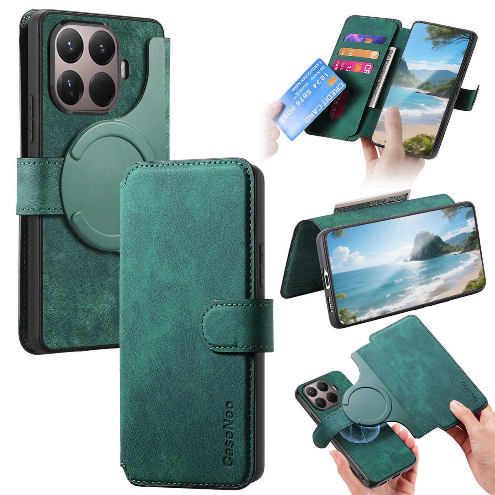 For Xiaomi 17T 5G CaseNeo MagSafe RFID Anti-theft Retro Leather Phone Case(Green) - Shopkiz.com