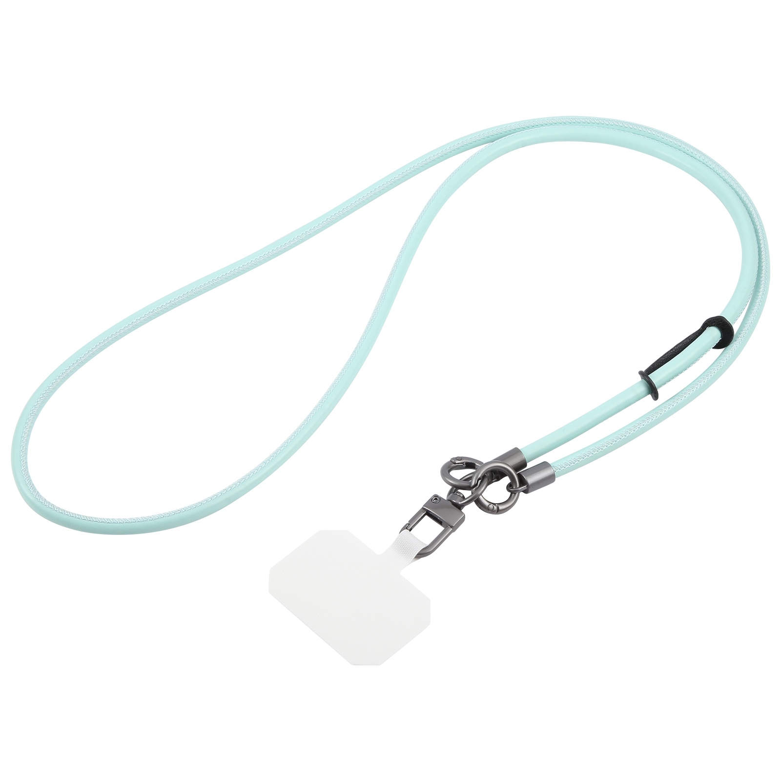 Leather Crossbody Phone Lanyard Anti-lost Long Lanyard(Blue) - Shopkiz.com
