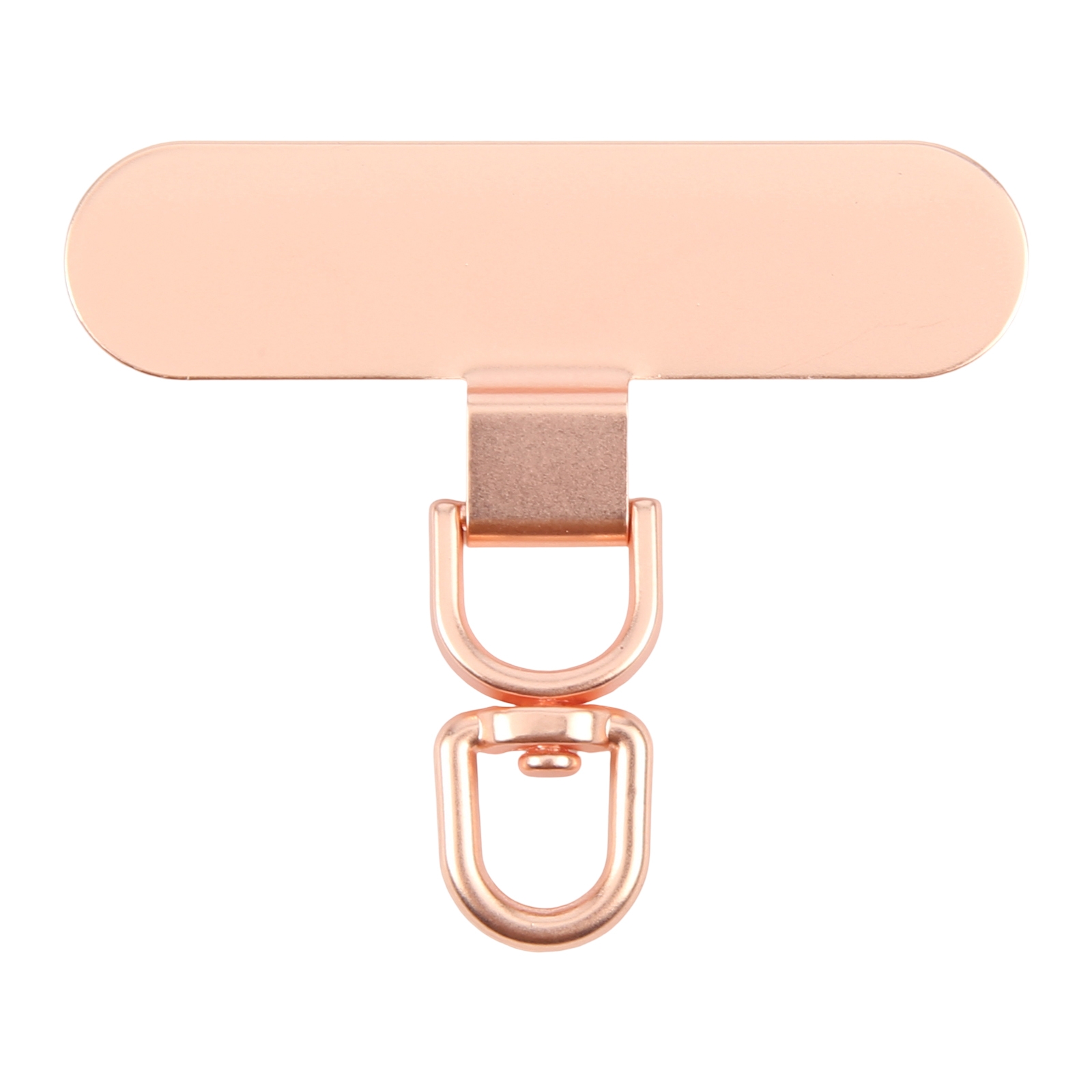 360 Degree Rotation Oval Metal Mobile Phone Lanyard Fixing Gasket(Rose Gold) - Shopkiz.com