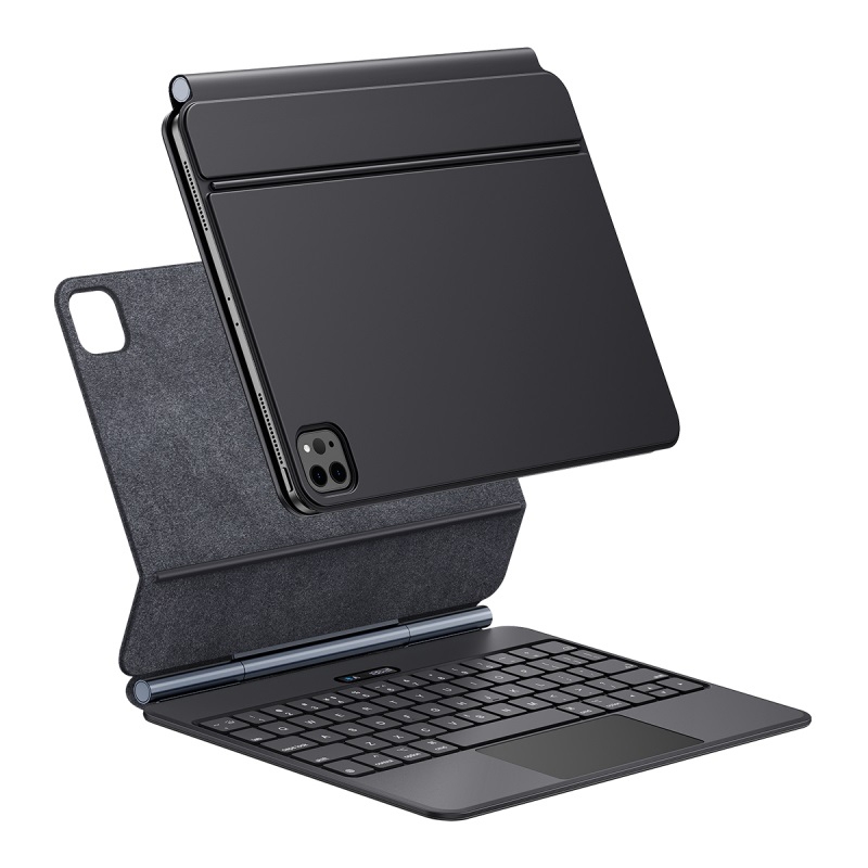 For iPad Pro 12.9 2022 / 2021 / Air 13 2024 Baseus Brilliance Series 2 Original Bluetooth Keyboard Tablet Case(Black) - Shopkiz.com