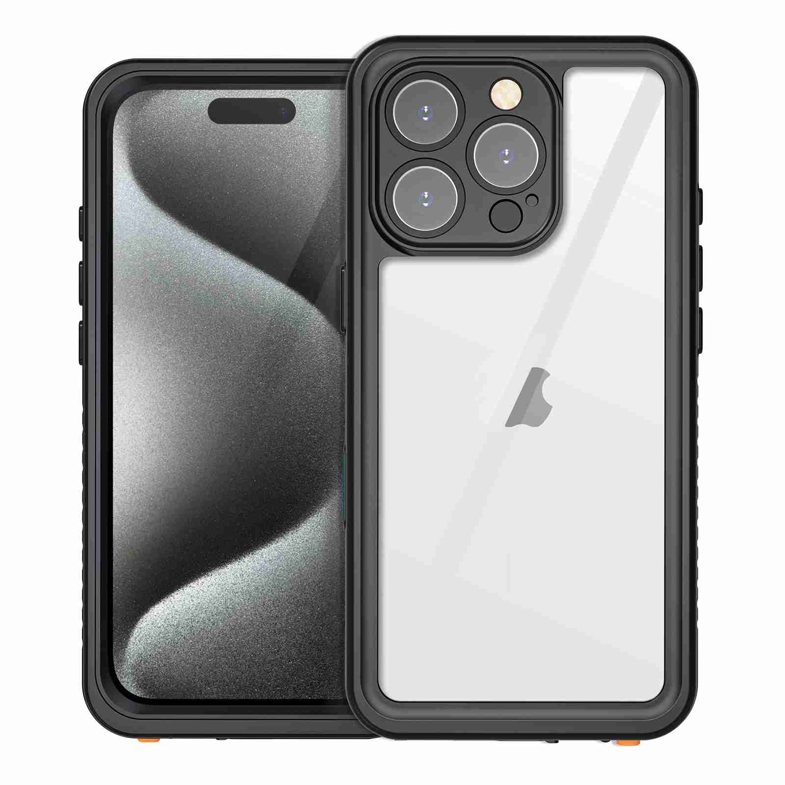 For iPhone 16 Pro RedPepper IP68 Waterproof Triple-proof Phone Case(Black) - Shopkiz.com