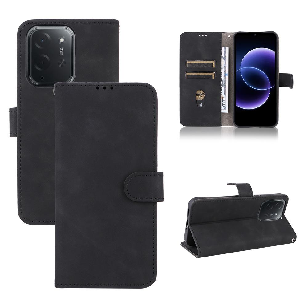 For Xiaomi Poco C95 Pro Skin Feel Magnetic Flip Leather Phone Case(Black) - Shopkiz.com