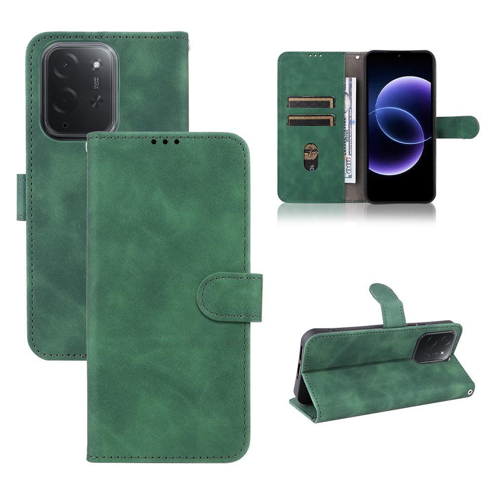 For Xiaomi Poco C95 Pro Skin Feel Magnetic Flip Leather Phone Case(Green) - Shopkiz.com