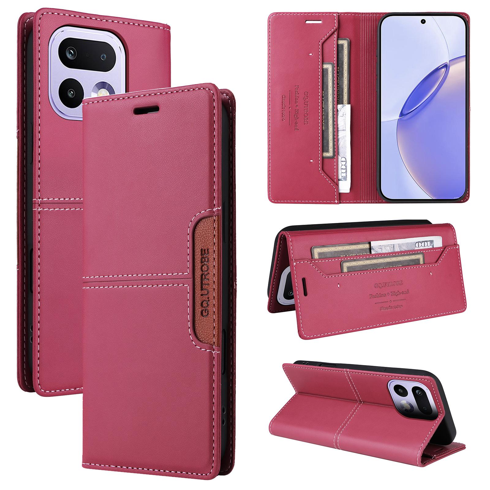 For Realme 16 Pro 5G GQUTROBE G01 RFID Anti-theft Leather Phone Case(Red) - Shopkiz.com
