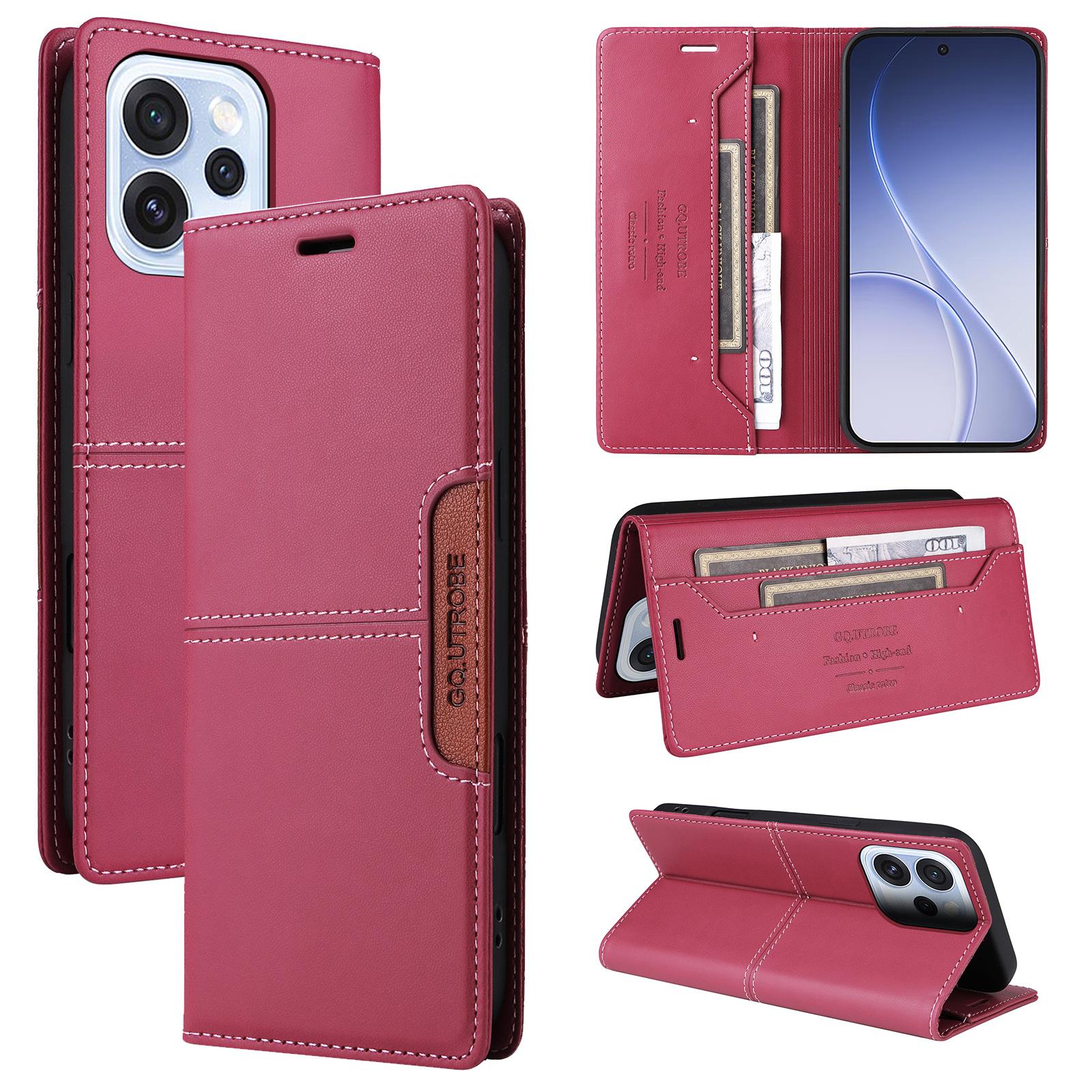 For OPPO Reno15 Pro 5G Global GQUTROBE G01 RFID Anti-theft Leather Phone Case(Red) - Shopkiz.com