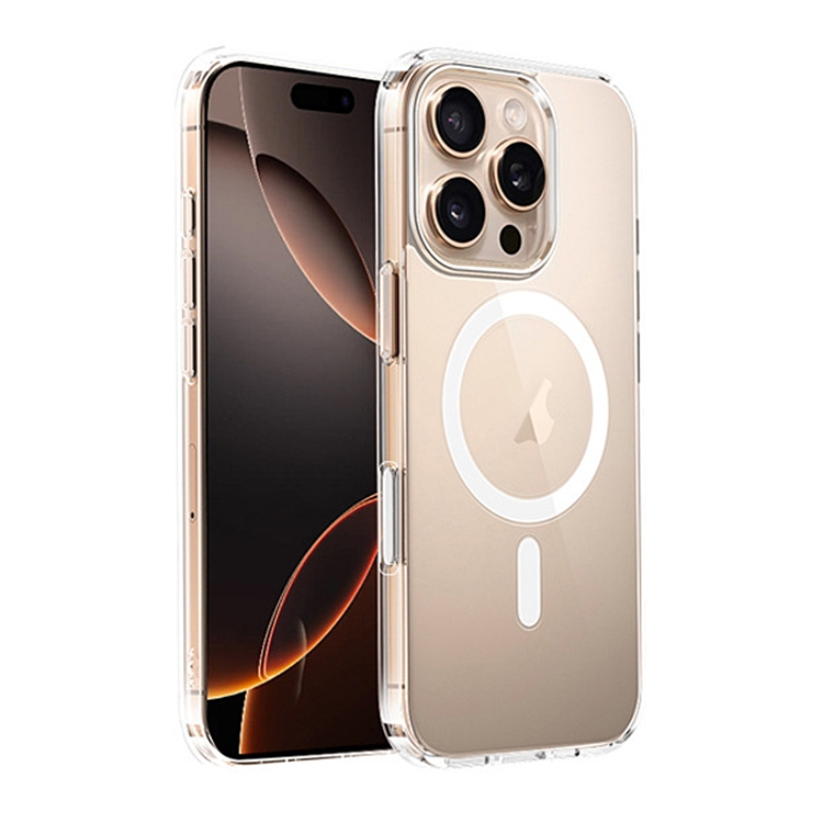 For iPhone 16 Pro Camera Control AI Button Full Coverage MagSafe Magnetic Clear Phone Case - Shopkiz.com