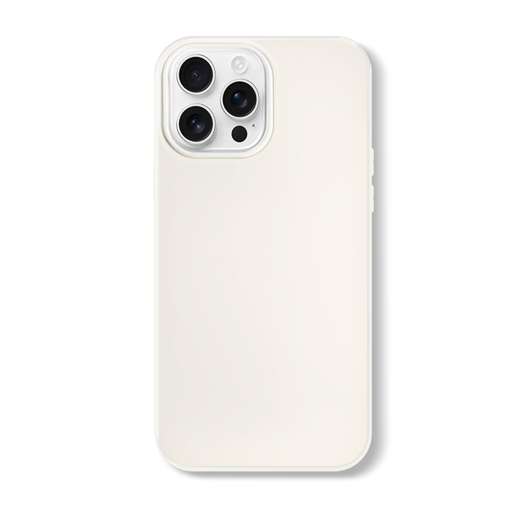 For iPhone 16 Pro Max Skin Feeling Jelly Series TPU + PC Full Coverage Phone Case(White) - Shopkiz.com