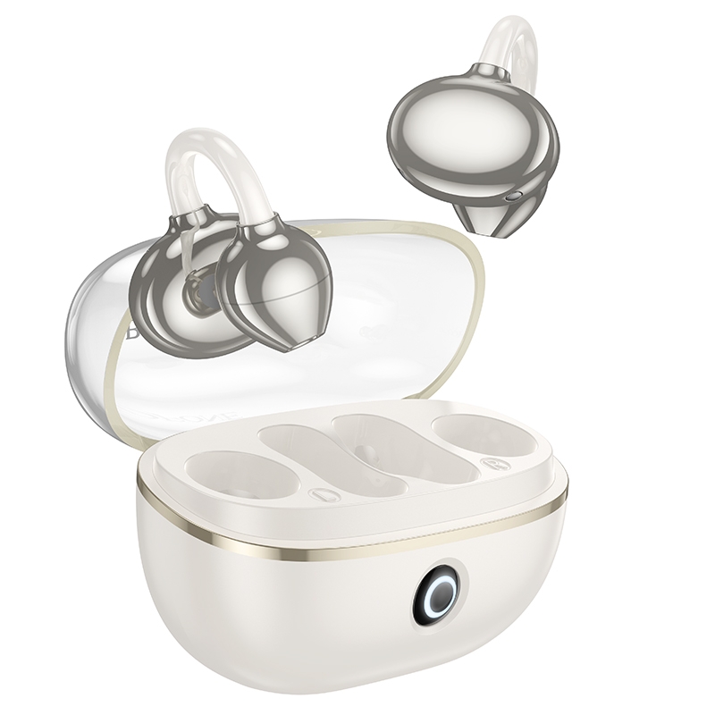 Borofone FQ5 TWS Wireless Bluetooth Clip-on Earbuds(White) - Shopkiz.com