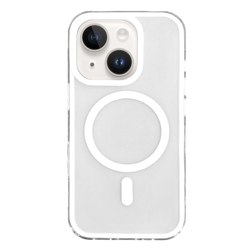 For iPhone 13 Frosted MagSafe PC Phone Case(White) - Shopkiz.com