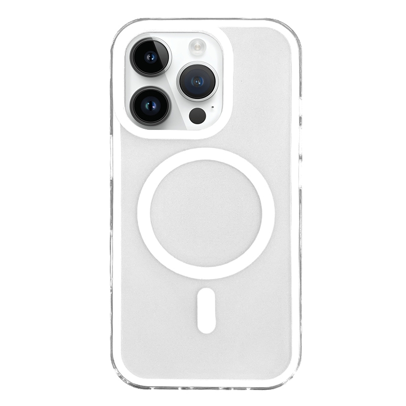 For iPhone 13 Pro Frosted MagSafe PC Phone Case(White) - Shopkiz.com