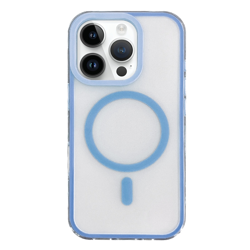 For iPhone 13 Pro Max Frosted MagSafe PC Phone Case(Blue) - Shopkiz.com