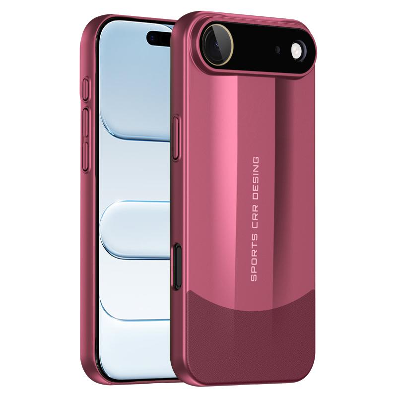 For iPhone Air Vegetarian Leather Series Skin Feel Full Coverage Phone Case(Red) - Shopkiz.com