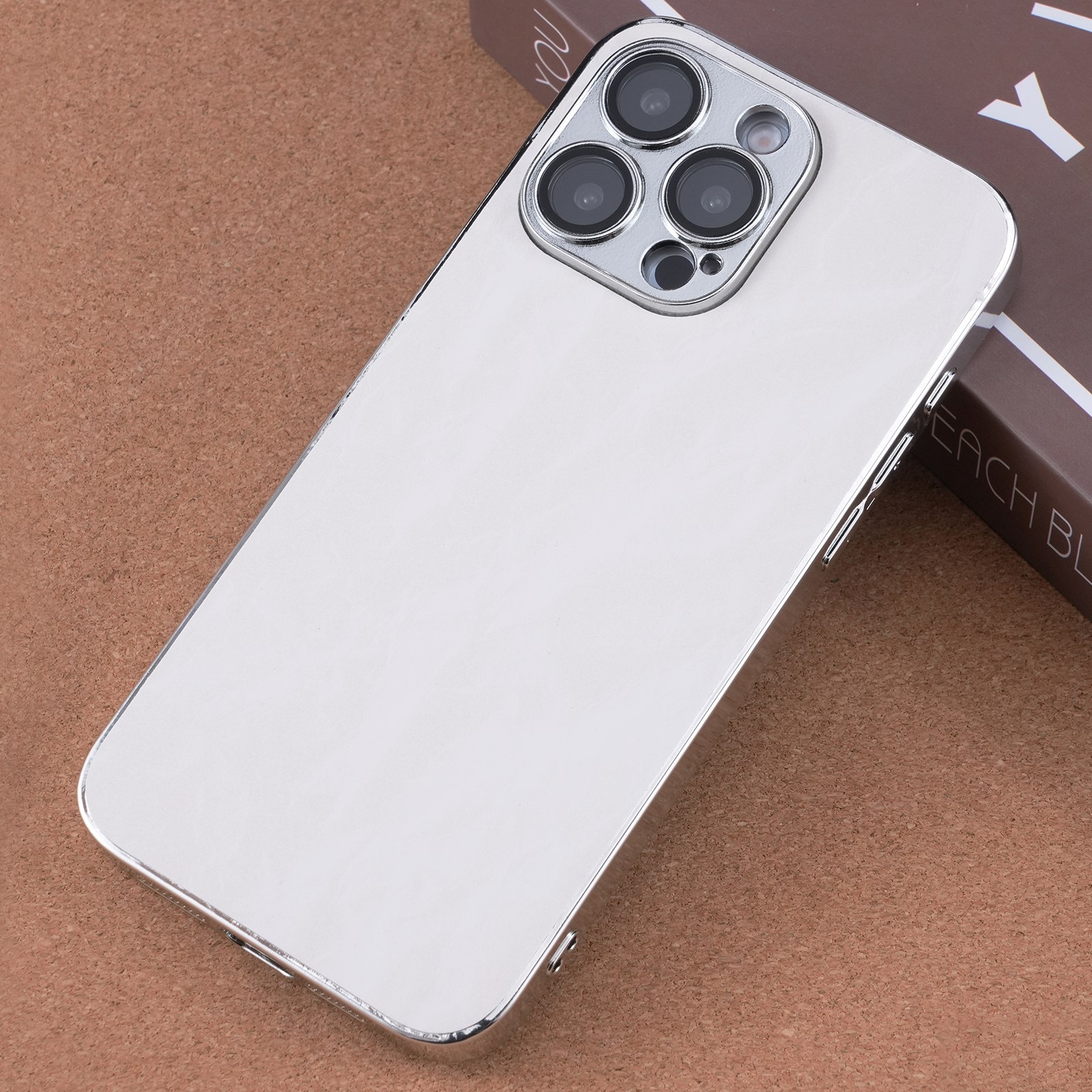For iPhone 13 Pro Electroplating Snowflake PC Hybrid TPU Phone Case(White) - Shopkiz.com